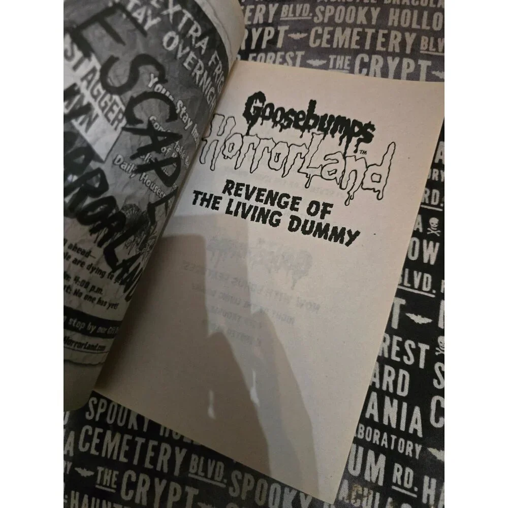 Goosebumps Horrorland Revenge of the Living Dummy by R.L. Stine Vintage Horror P